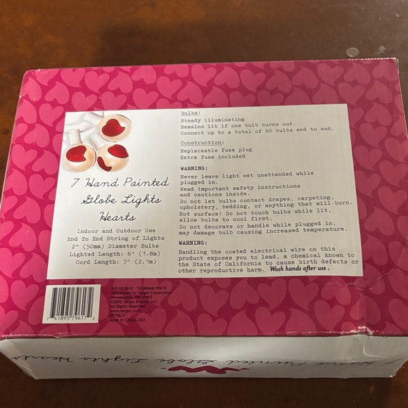 Vintage Heart Globe Lights - Picture 4 of 5